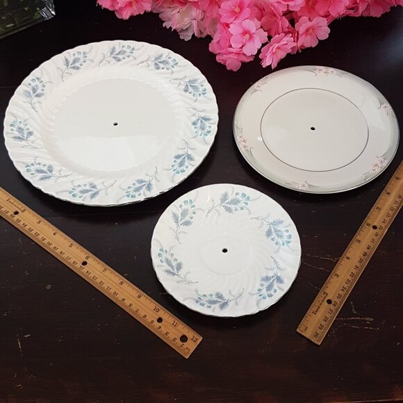 Handmade 3 Tier Cake Stand Wedding Tea Party Dessert Serving Tray Christmas Gift - Picture 9 of 10